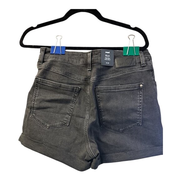 Mavi - Ella Dark Smoke 80's Denim Short - Size 29 - Picture 2 of 3